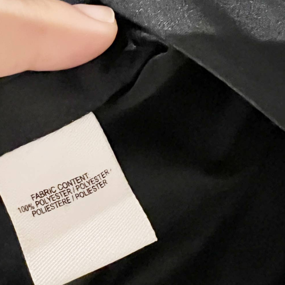 Derek Lam 10 Black Satin Flare Raw Edge Ribbon Waistband Mini Sz 6 - Picture 3 of 7